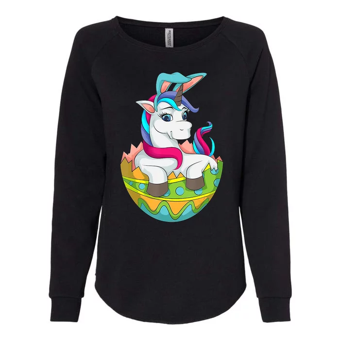 Unicorn Easter Egg Womens California Wash Sweatshirt