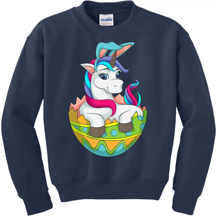 Unicorn Easter Egg Kids Sweatshirt