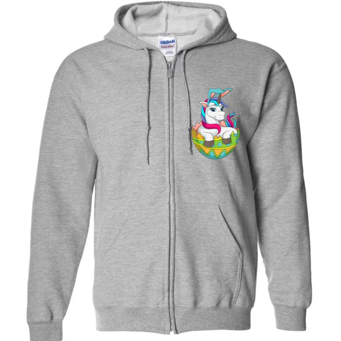 Unicorn Easter Egg Full Zip Hoodie