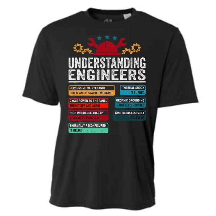 Understanding Engineers Funny Engineering Student Engineers Cooling Performance Crew T-Shirt