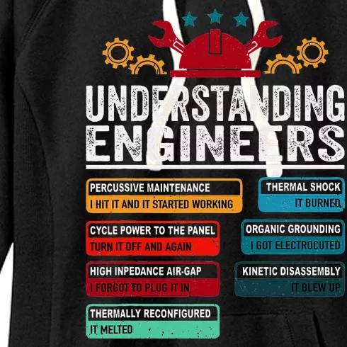 Understanding Engineers Funny Engineering Student Engineers Women's Fleece Hoodie