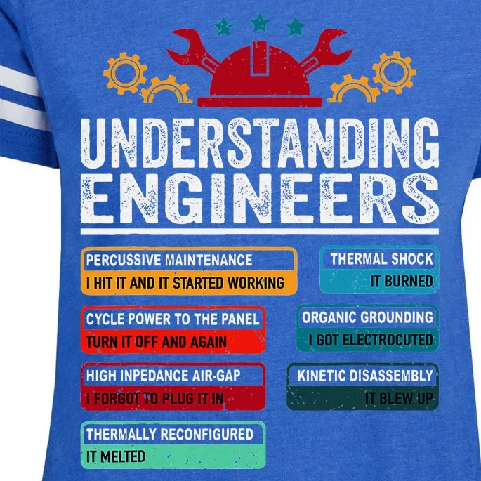 Understanding Engineers Funny Engineering Student Engineers Enza Ladies Jersey Football T-Shirt