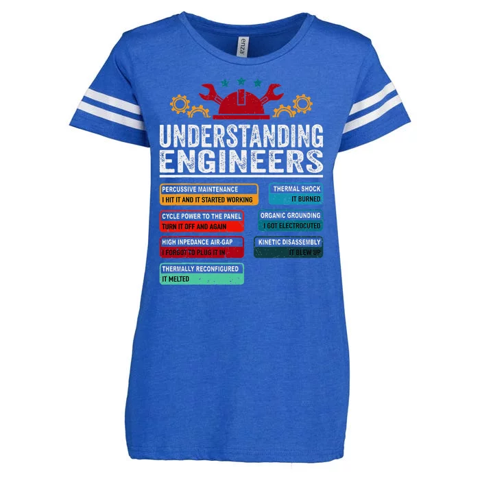 Understanding Engineers Funny Engineering Student Engineers Enza Ladies Jersey Football T-Shirt