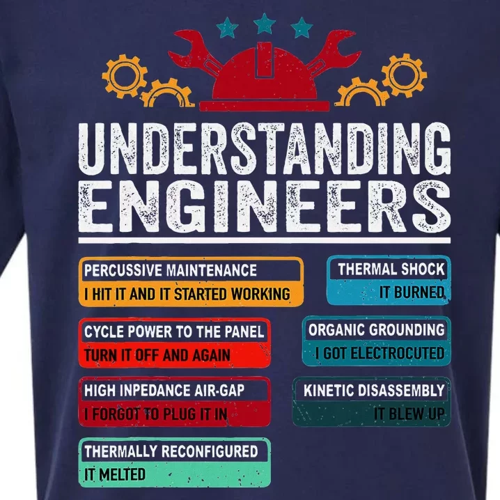 Understanding Engineers Funny Engineering Student Engineers Sueded Cloud Jersey T-Shirt