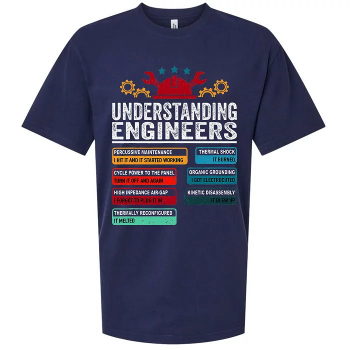 Understanding Engineers Funny Engineering Student Engineers Sueded Cloud Jersey T-Shirt