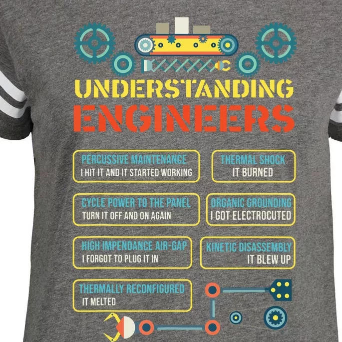 Understanding Engineers Funny Engineering Enza Ladies Jersey Football T-Shirt