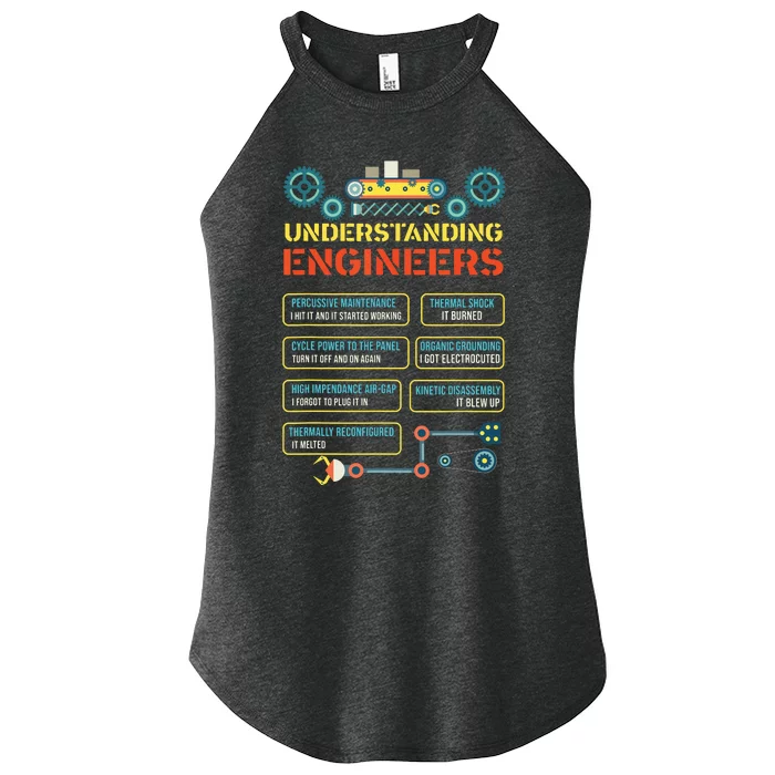 Understanding Engineers Funny Engineering Women’s Perfect Tri Rocker Tank