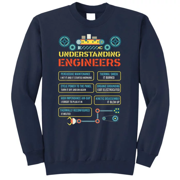 Understanding Engineers Funny Engineering Tall Sweatshirt