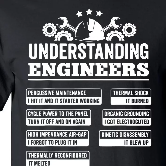 Understanding Engineers Funny Mechanical Engineering Tall T-Shirt