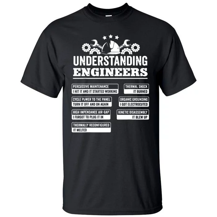 Understanding Engineers Funny Mechanical Engineering Tall T-Shirt