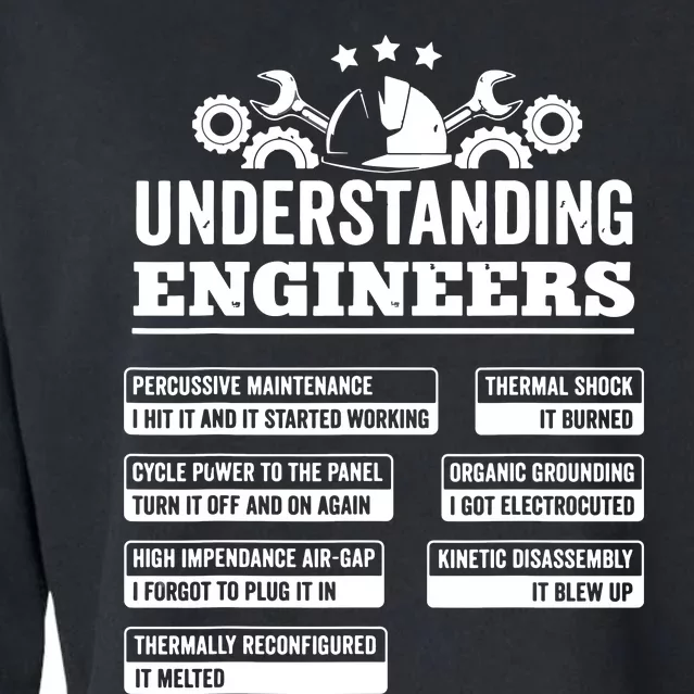 Understanding Engineers Funny Mechanical Engineering Cropped Pullover Crew