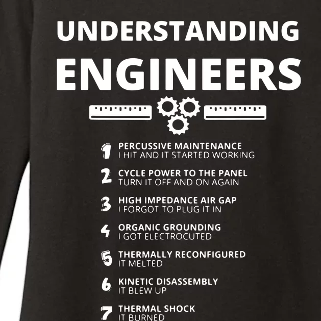 Understanding Engineers Funny Sarcastic Engineering Gift Womens CVC Long Sleeve Shirt