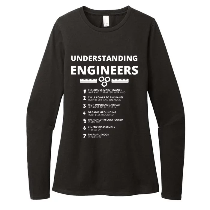 Understanding Engineers Funny Sarcastic Engineering Gift Womens CVC Long Sleeve Shirt