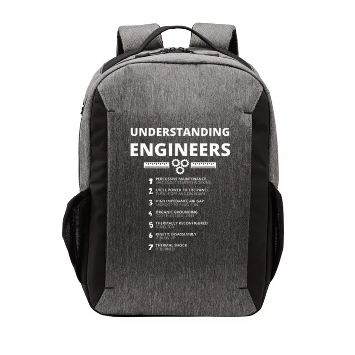 Understanding Engineers  Funny Sarcastic Engineering Gift Vector Backpack