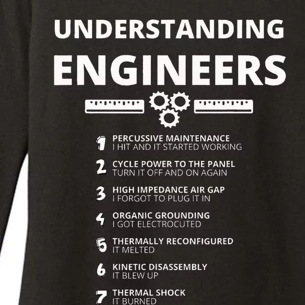 Understanding Engineers  Funny Sarcastic Engineering Gift Womens CVC Long Sleeve Shirt