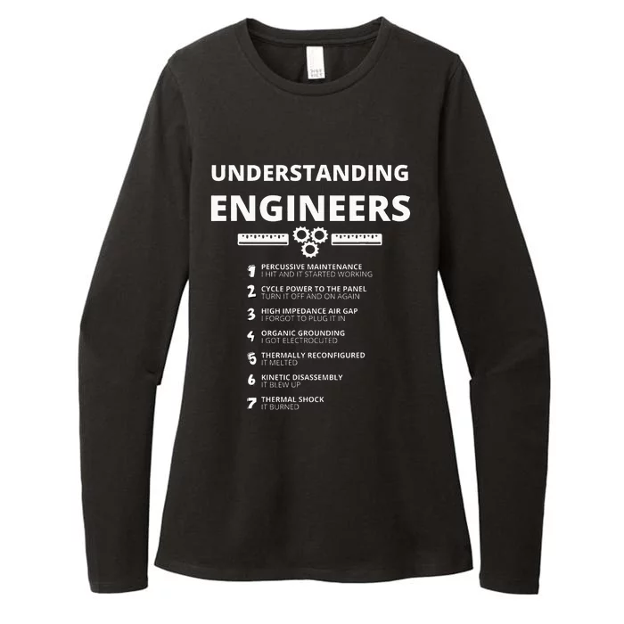 Understanding Engineers  Funny Sarcastic Engineering Gift Womens CVC Long Sleeve Shirt