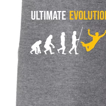 Ultimate Evolution Frisbee Gift Doggie 3-End Fleece Hoodie