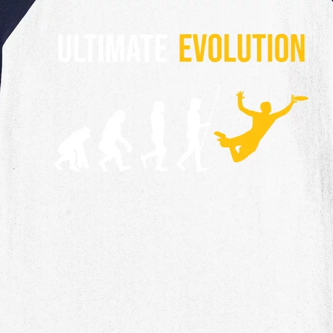 Ultimate Evolution Frisbee Gift Baseball Sleeve Shirt