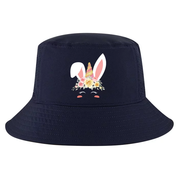 Unicorn Easter Floral Bunny Cool Comfort Performance Bucket Hat