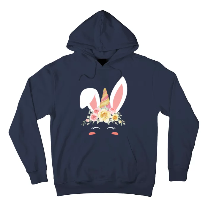 Unicorn Easter Floral Bunny Hoodie