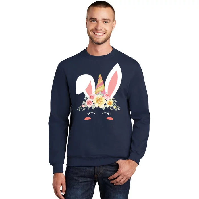 Unicorn Easter Floral Bunny Sweatshirt