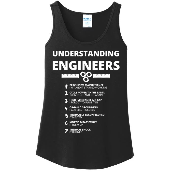 Understanding Engineers Funny Sarcastic Engineering Gift TShirt Ladies Essential Tank