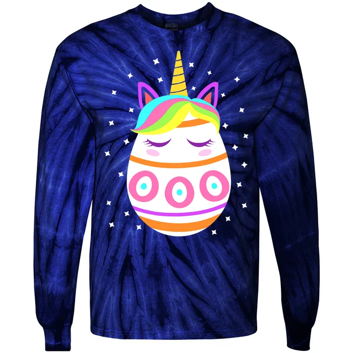 Unicorn Easter For Girl Easter Day Tie-Dye Long Sleeve Shirt