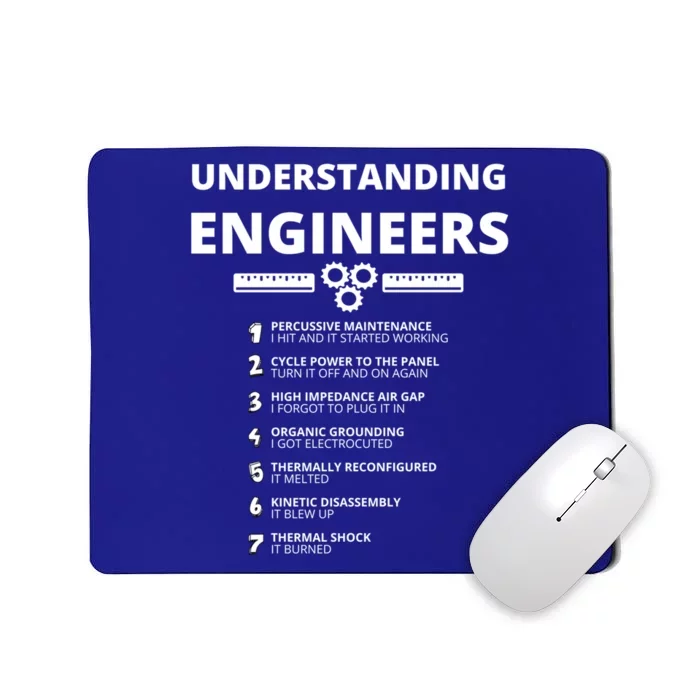 Understanding Engineers Gift Funny Sarcastic Engineering Gift Mousepad