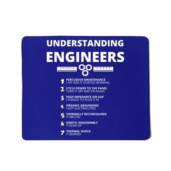 Understanding Engineers Gift Funny Sarcastic Engineering Gift Mousepad