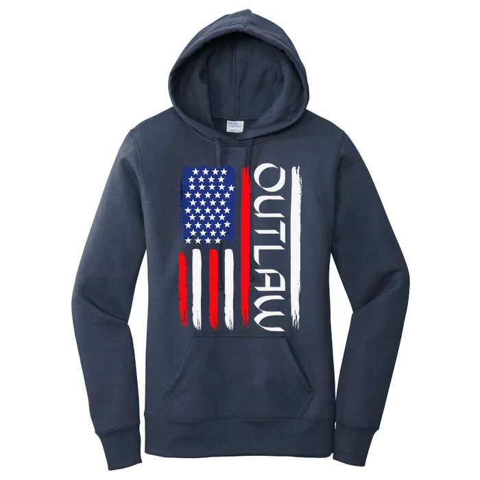 Usa Election IM Voting For The Outlaw In 2024 Trump Women's Pullover Hoodie