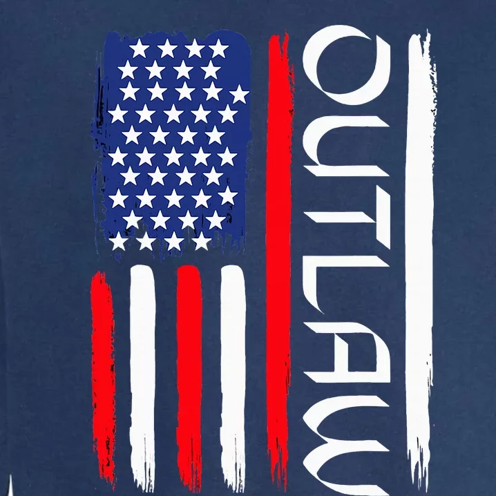 Usa Election IM Voting For The Outlaw In 2024 Garment-Dyed Sweatshirt