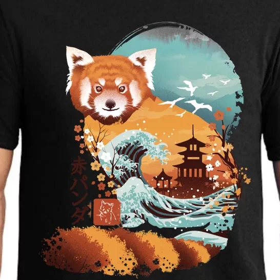 Ukiyo E Red Panda Pajama Set