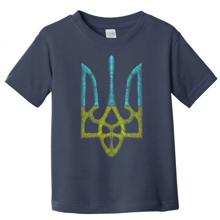 Ukraine Emblem Sketch Toddler T-Shirt