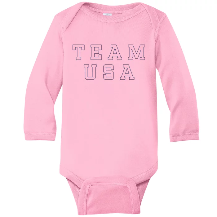 Usa Eiffel Tower Usa 2024. Baby Long Sleeve Bodysuit