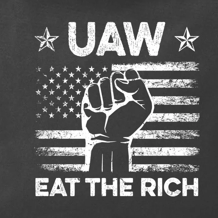 Uaw Eat The Rich Zip Tote Bag