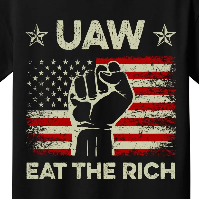 Uaw Eat The Rich Kids T-Shirt