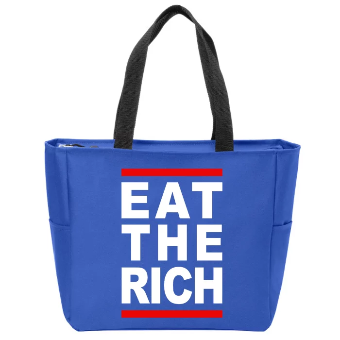 Uaw Eat The Rich Zip Tote Bag