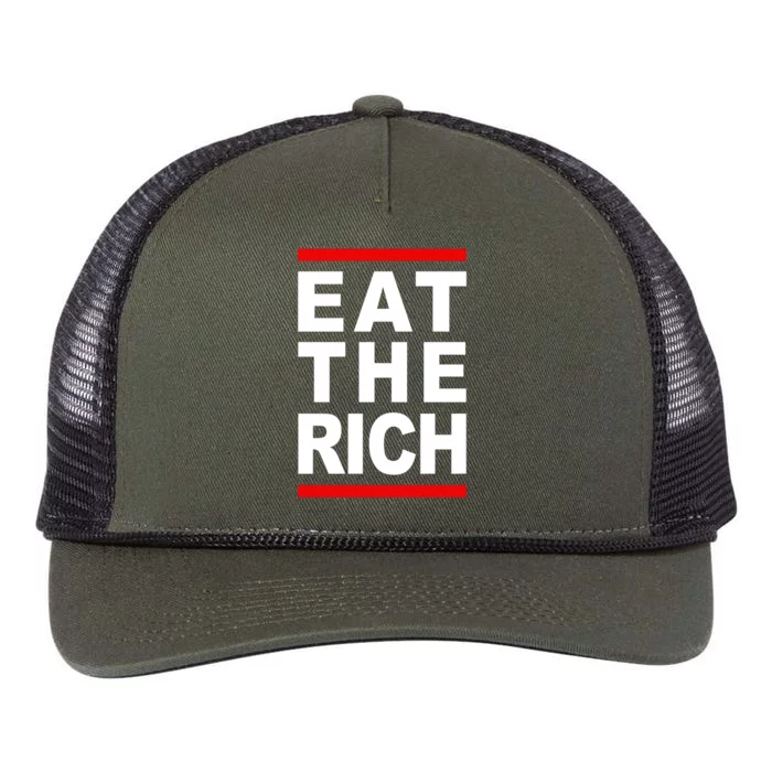 Uaw Eat The Rich Retro Rope Trucker Hat Cap