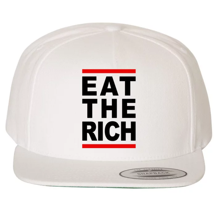 Uaw Eat The Rich Wool Snapback Cap