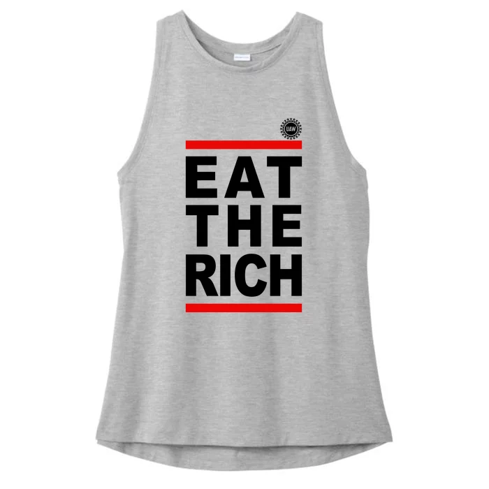 Uaw Eat The Rich Ladies Tri-Blend Wicking Tank