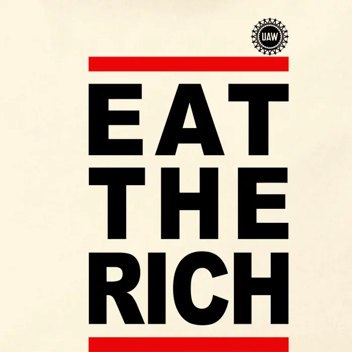 Uaw Eat The Rich Zip Tote Bag