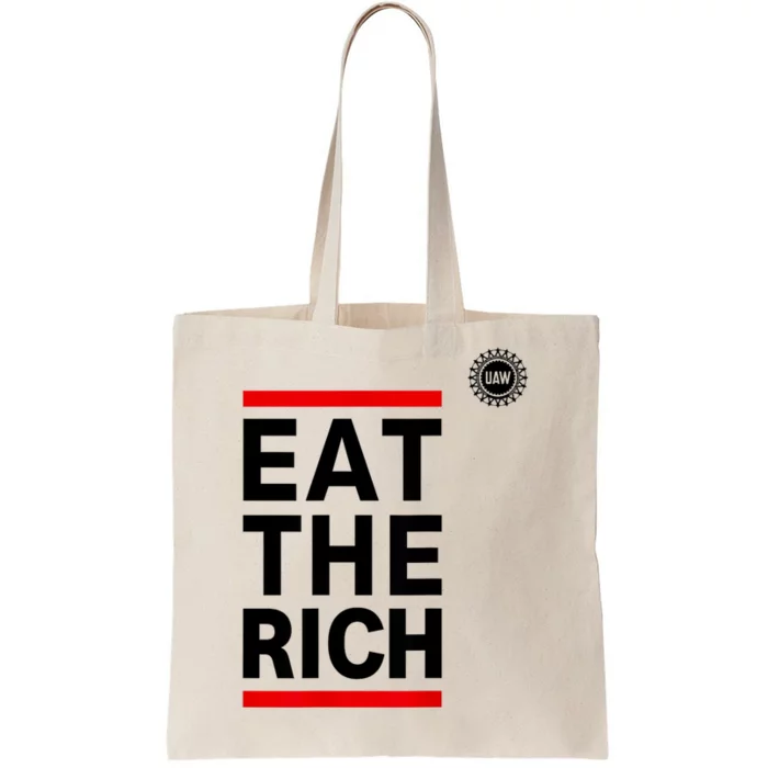 UAW Eat The Rich Tote Bag