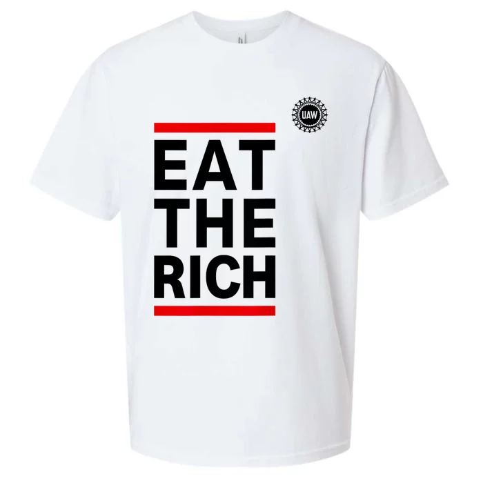 UAW Eat The Rich Sueded Cloud Jersey T-Shirt