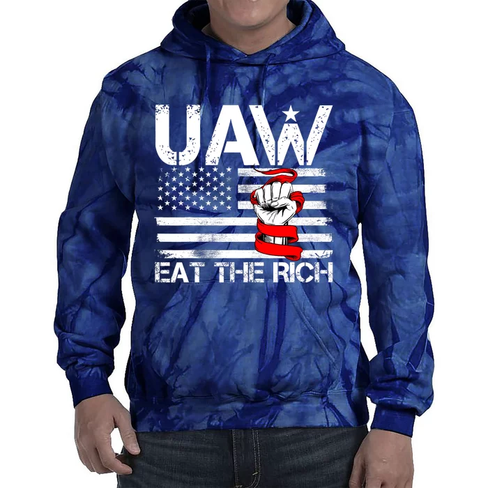 Uaw Eat The Rich Tie Dye Hoodie