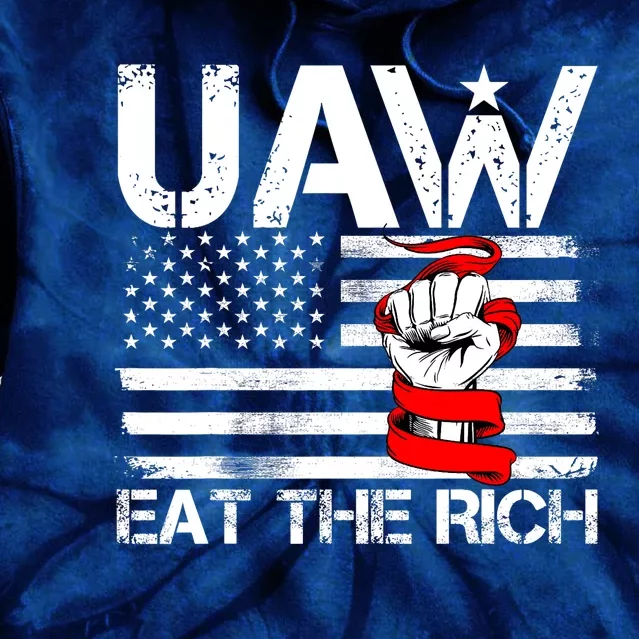 Uaw Eat The Rich Tie Dye Hoodie