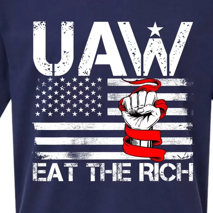 Uaw Eat The Rich Sueded Cloud Jersey T-Shirt