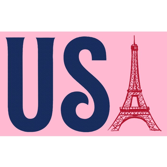 Usa Eiffel Tower Team Souvenir 2024 France Paris Holiday Bumper Sticker