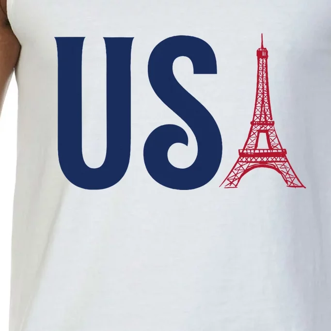 Usa Eiffel Tower Team Souvenir 2024 France Paris Holiday Comfort Colors® Tank Top