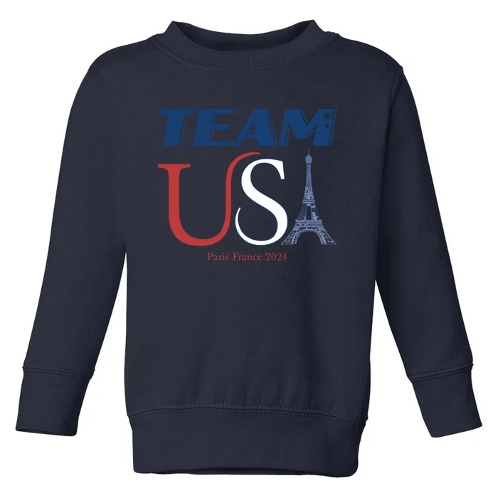 Usa Eiffel Tower Usa 2024 Toddler Sweatshirt