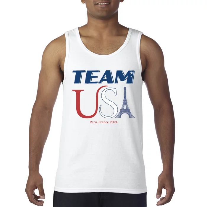 Usa Eiffel Tower Usa 2024 Tank Top